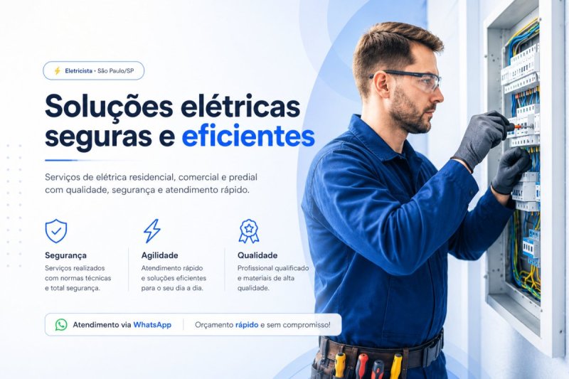 Eletricista e Encanador em São Paulo | Reparos Elétricos e Hidráulicos Residenciais e Comerciais com Atendimento Rápido